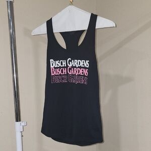 Busch Gardens Women's Black and Pink Tank Top